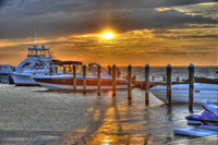 Fire Island Dock at sunset